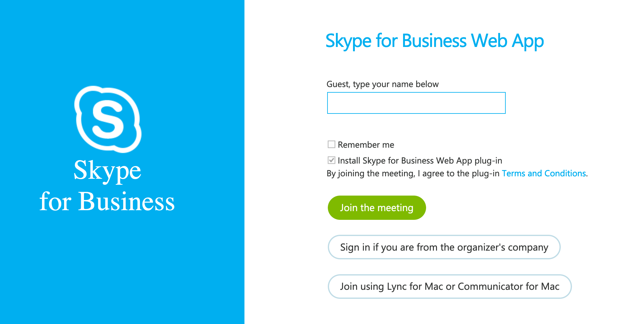 skype for business in mac os