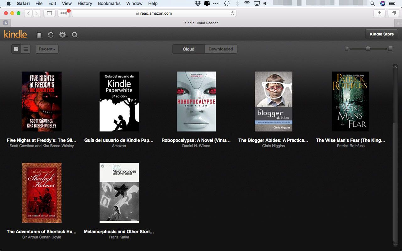 kindle for mac 10.7